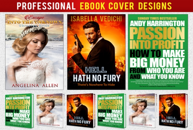 design Professional eye catching Ebook or Kindle covers