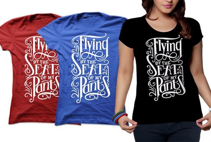 create typography and teespring Tshirt design