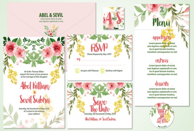 design OUTSTANDING wedding invitation sets 