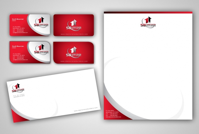 design a double sided business card and letterhead