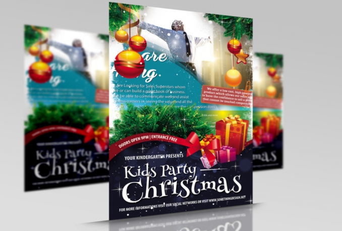 design Christmas Flyers and posters 