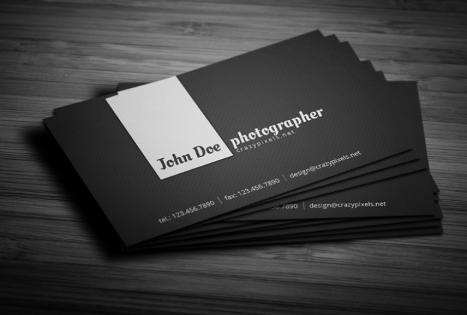 design a professional minimal business card