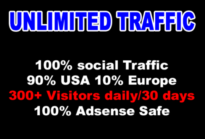 provide Unlimited Targeted Website Traffic Social Visitors