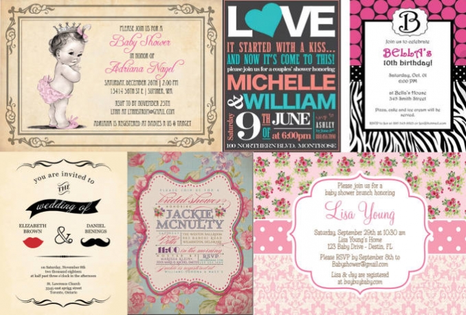 design simple and retro invitations for any occasion
