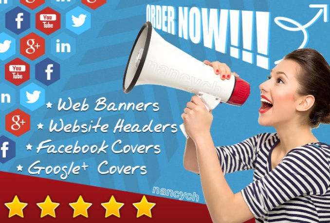 design a high quality web banner, header, cover