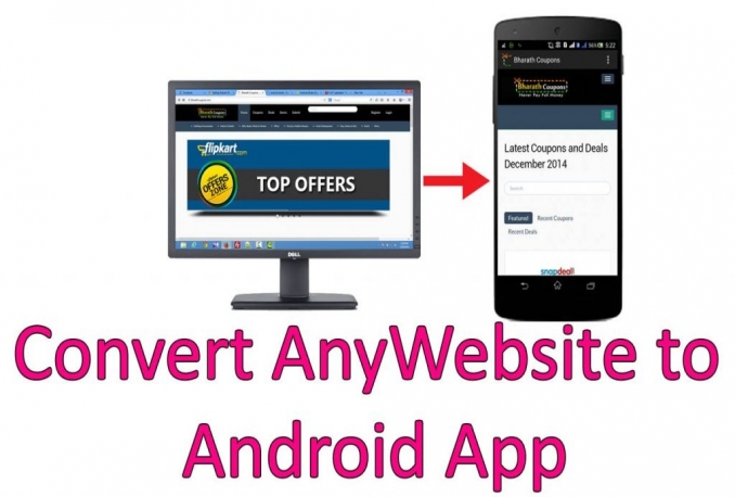 convert your web into android app
