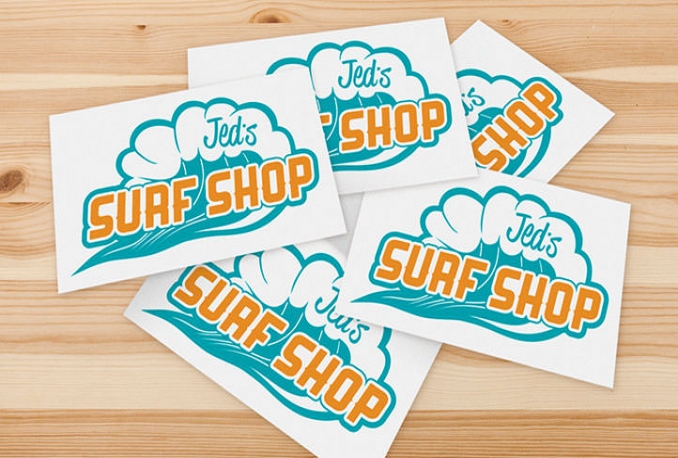 print CLEAR stickers of your logo or design