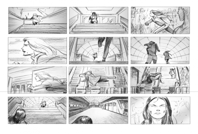 draw STORYBOARD for Film, Animation, Commercials