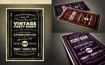 create the best VINTAGE poster flyer or banner