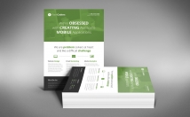 design flat Advertising Flyer