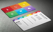 provide you a flat colorful or single color business card