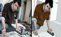 draw your face into vector art cartoon style