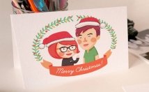 draw you a christmas portrait illustration