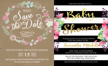 design BEAUTIFUL personalized party invitations