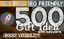 build 500 SEO Friendly Gift Ideas for You