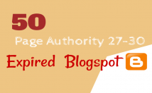 provide 50 expired BlogSpot PA 27 Plus