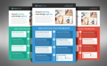 design flat Advertising Flyer