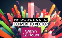 redraw any logo and image to vector