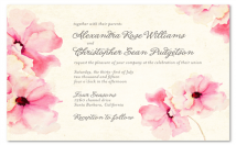 custom watercolor wedding invitation