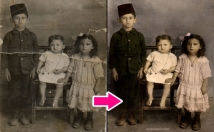 restore, repair, fix damaged photo, image restore color