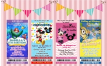 design Ticket Birthday Invitation