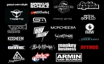 design DJ , Typography , Band or Music logo