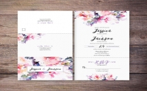 create watercolour textured text for your invitations