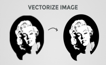 redraw and vectorize anything