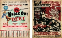 design attractive retro flyers and posters