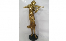 give this lady playing guitar statue on rent 