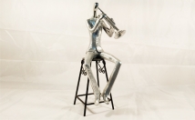 give this man holding shanai showpiece on rent