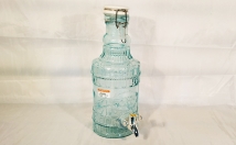 give this glass water bottel with tap on rent