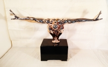 give this  flying sculpture figure resin model on rent