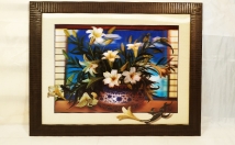give this 3d flower pot wall frame on rent