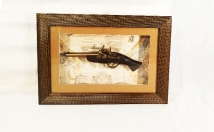 give this gun wall frame on rent