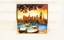 give this riverside view wall frame on rent