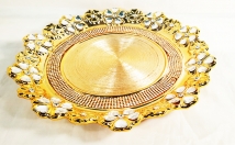 give this colorful brass plate on rent 