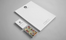 design complete stationary including logo