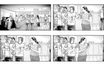 draw STORYBOARDS for your concept