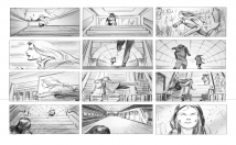 draw storyboard for film animation and commercial