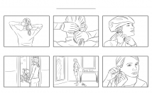draw one page STORYBOARD for your movie or music video