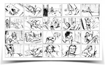 make storyboard, business process sketches